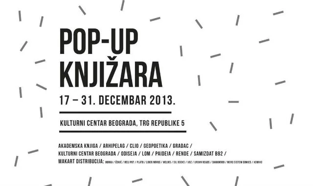 Ilustracija za tekst POP-UP knjižara u Kulturnom centru Beograda