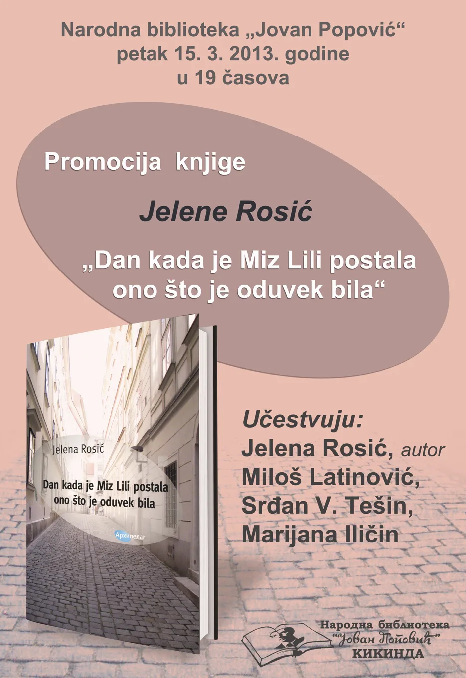 Ilustracija za tekst Predstavljanje knjige Jelene Rosić u Kikindi