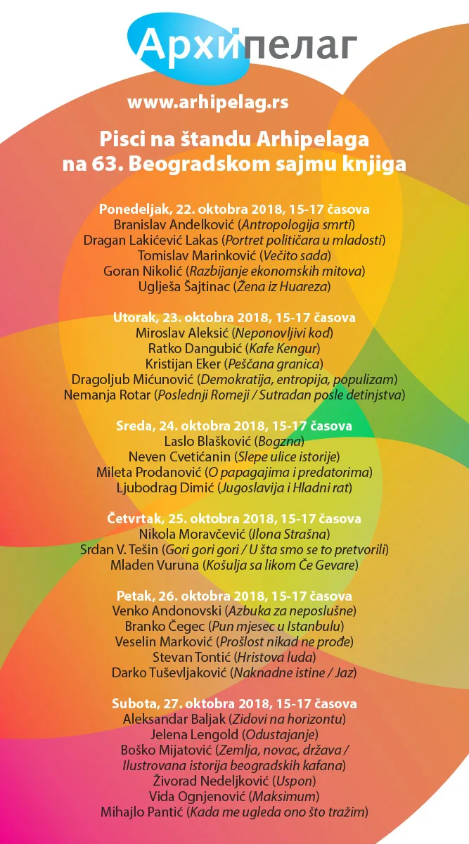 Ilustracija za tekst Programi Arhipelaga na Sajmu knjiga