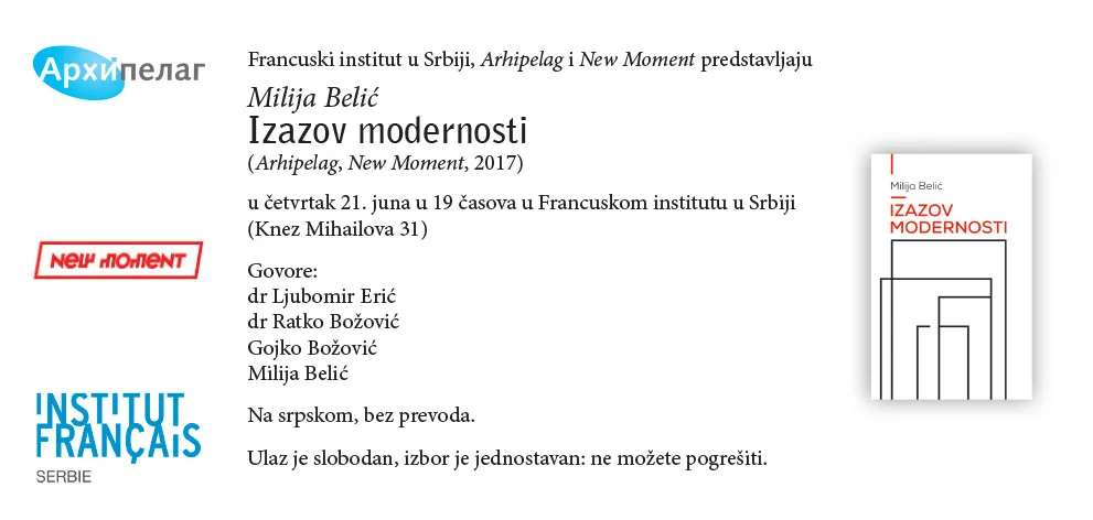 Milija Belic_Izazov modernosti_E-pozivnica